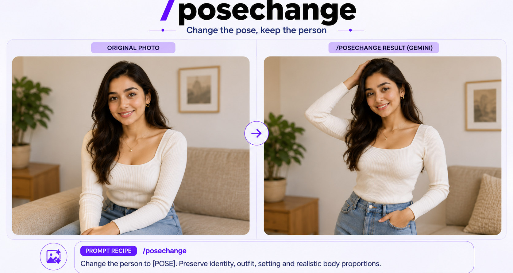 Young content creator woman sitting on a couch creating social media content on her laptop with phone propped up filming her in a bright modern apartment