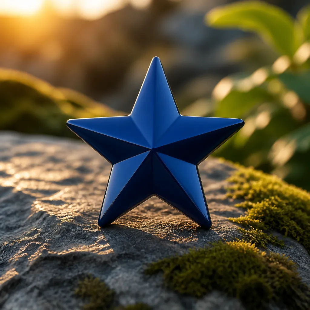 Dark blue star rating icon indicating top-tier quality
