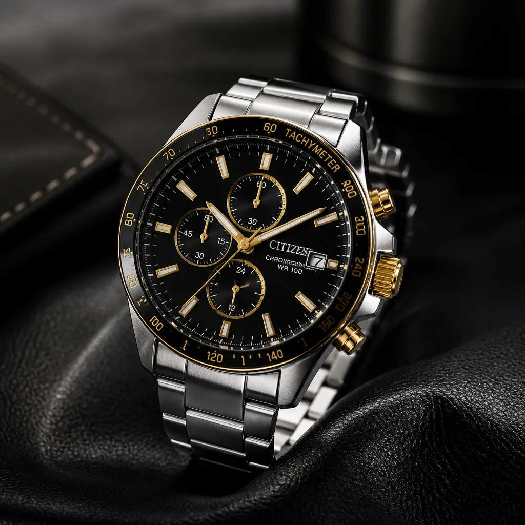 Compact watch icon showing Citizen chronograph thumbnail