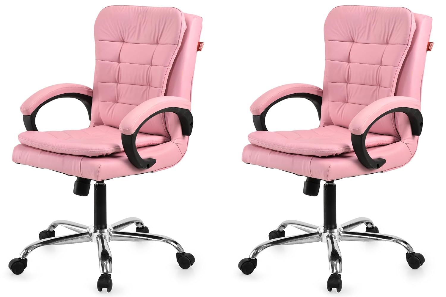 GOYALSON Mesh Back Chair in playful Pink colorway on clean studio background with soft daylight