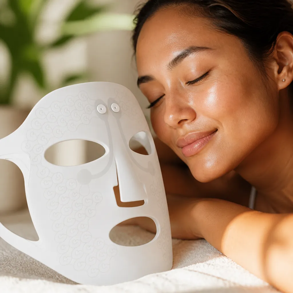 Step three showing radiant glowing skin with visible collagen boost and youthful complexion