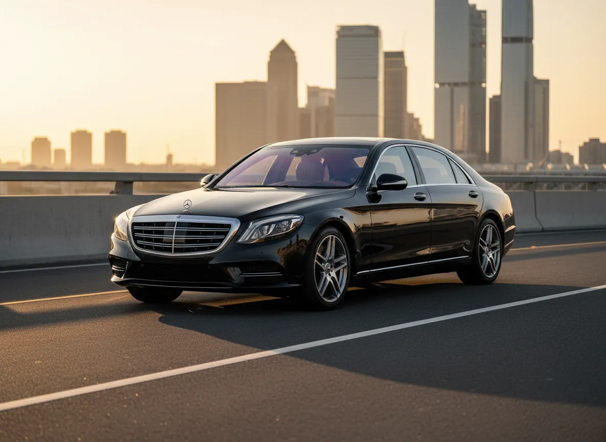 Three S-Class models at starting point