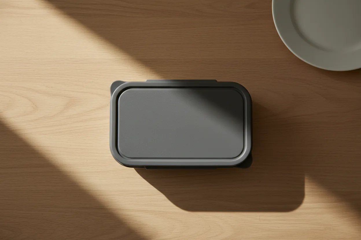 Step 1: Filling bento box with food