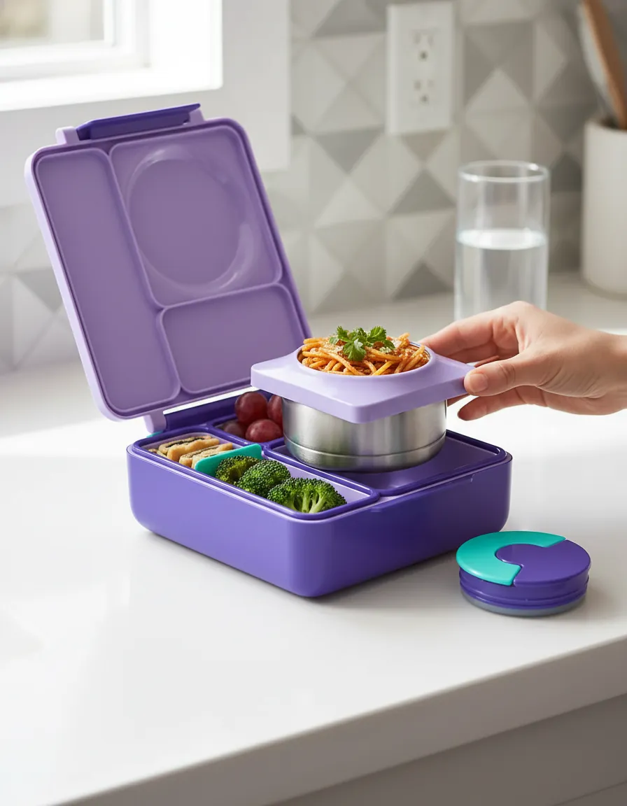 Bento Box at office desk