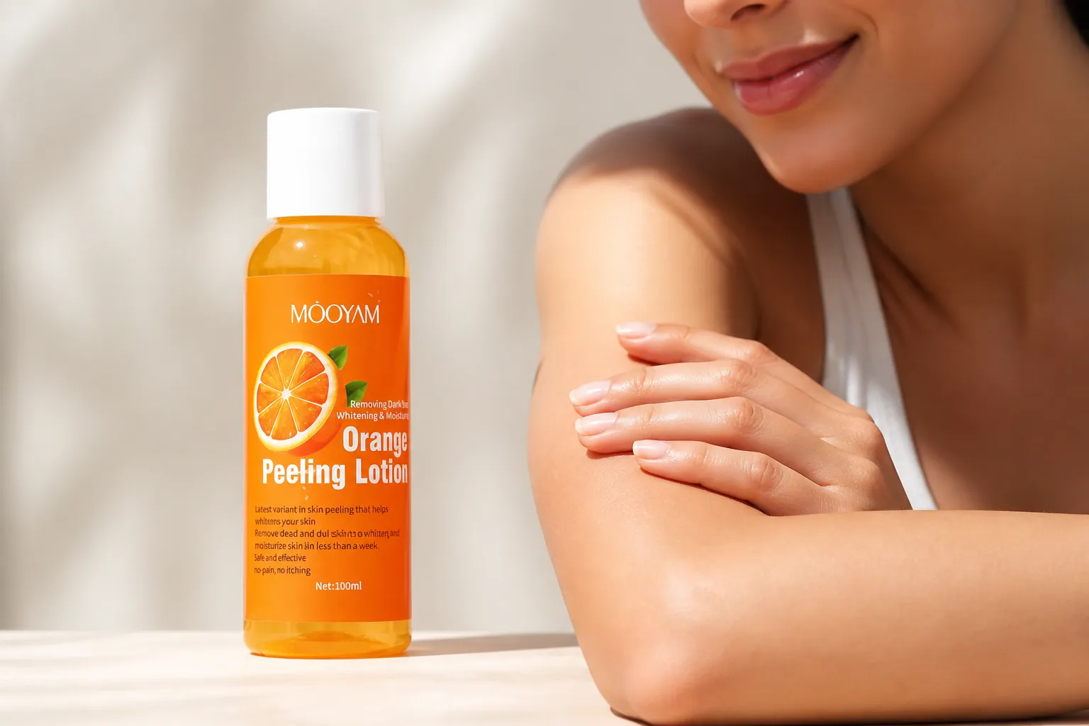 Beautiful glowing radiant skin with healthy sheen and natural luminescence showing skincare results