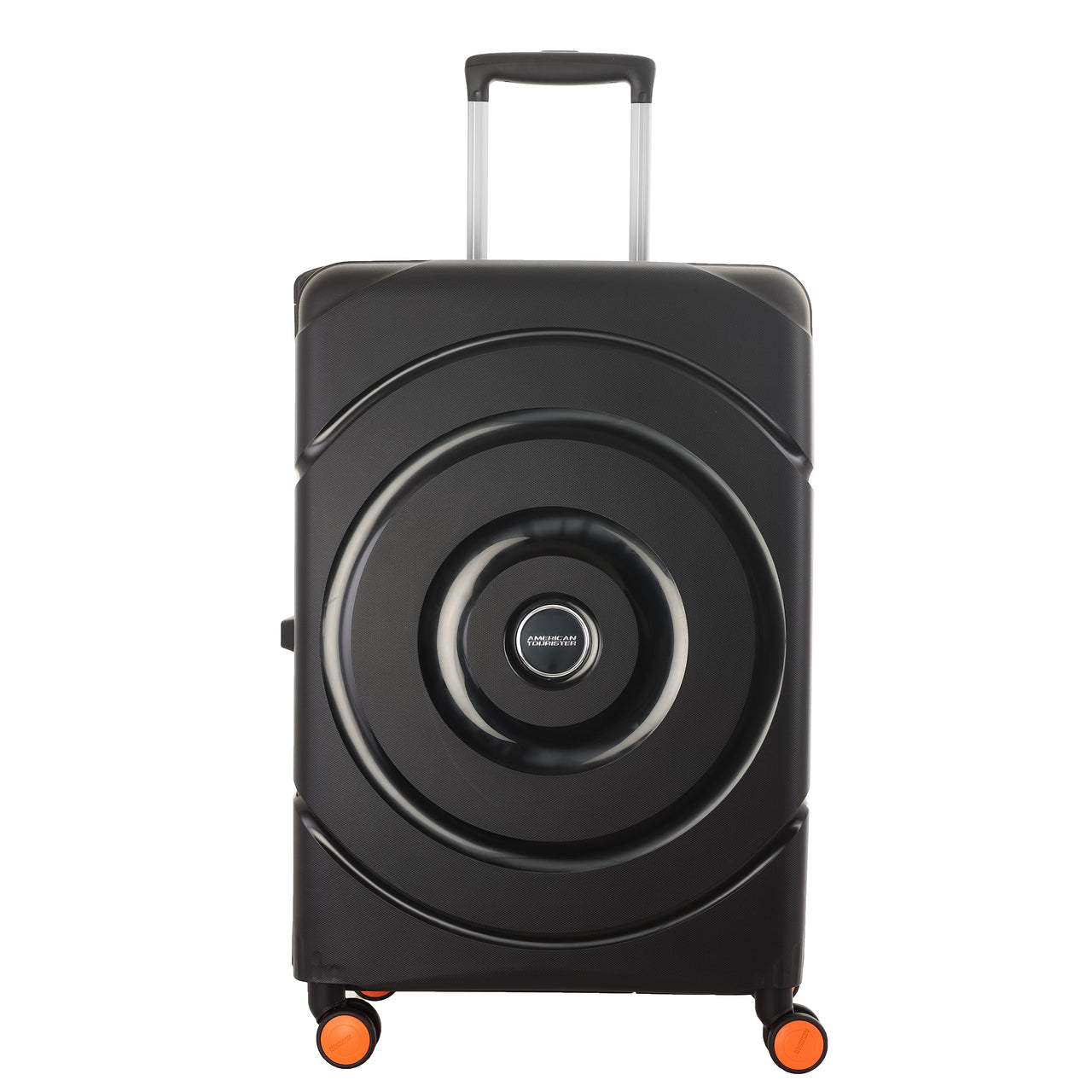 Circurity premium 3-point lock hardside luggage displayed elegantly in selected color with detailed view of lock mechanism and smooth double wheels