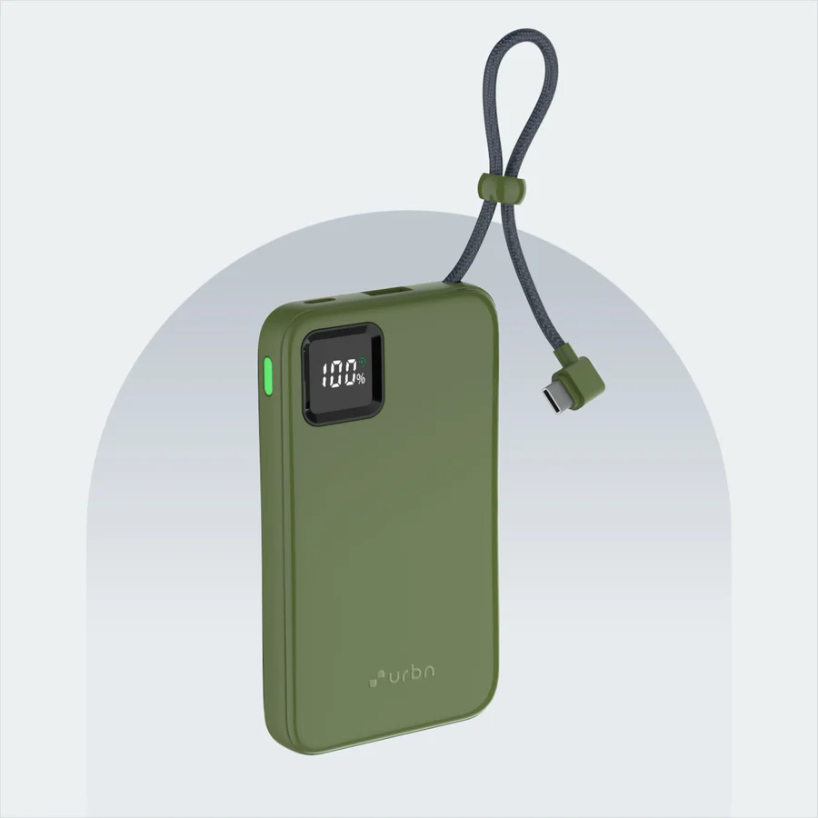 10000mAh Ultra Link Power Bank in tactical camo pattern, rugged outdoor style