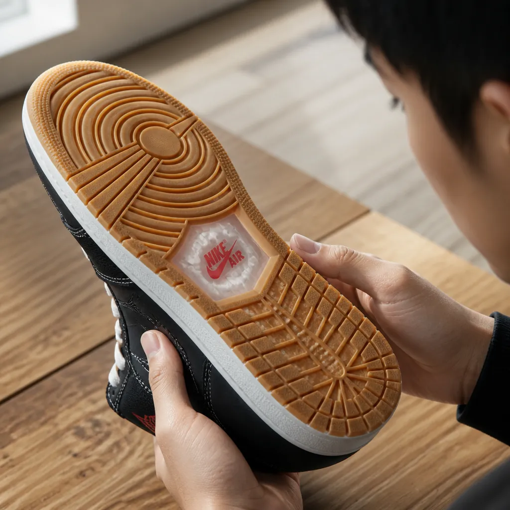 Bottom sole view showing the encapsulated Air-Sole cushioning technology