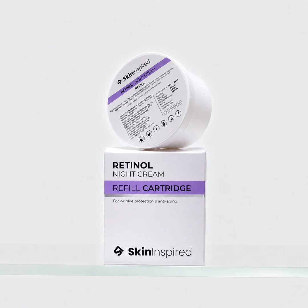 Elegant Retinol Night Cream jar positioned in golden light with dramatic ray effects emanating from behind, symbolizing the revelation of a beauty secret, premium skincare product photography with luxurious magazine-style composition